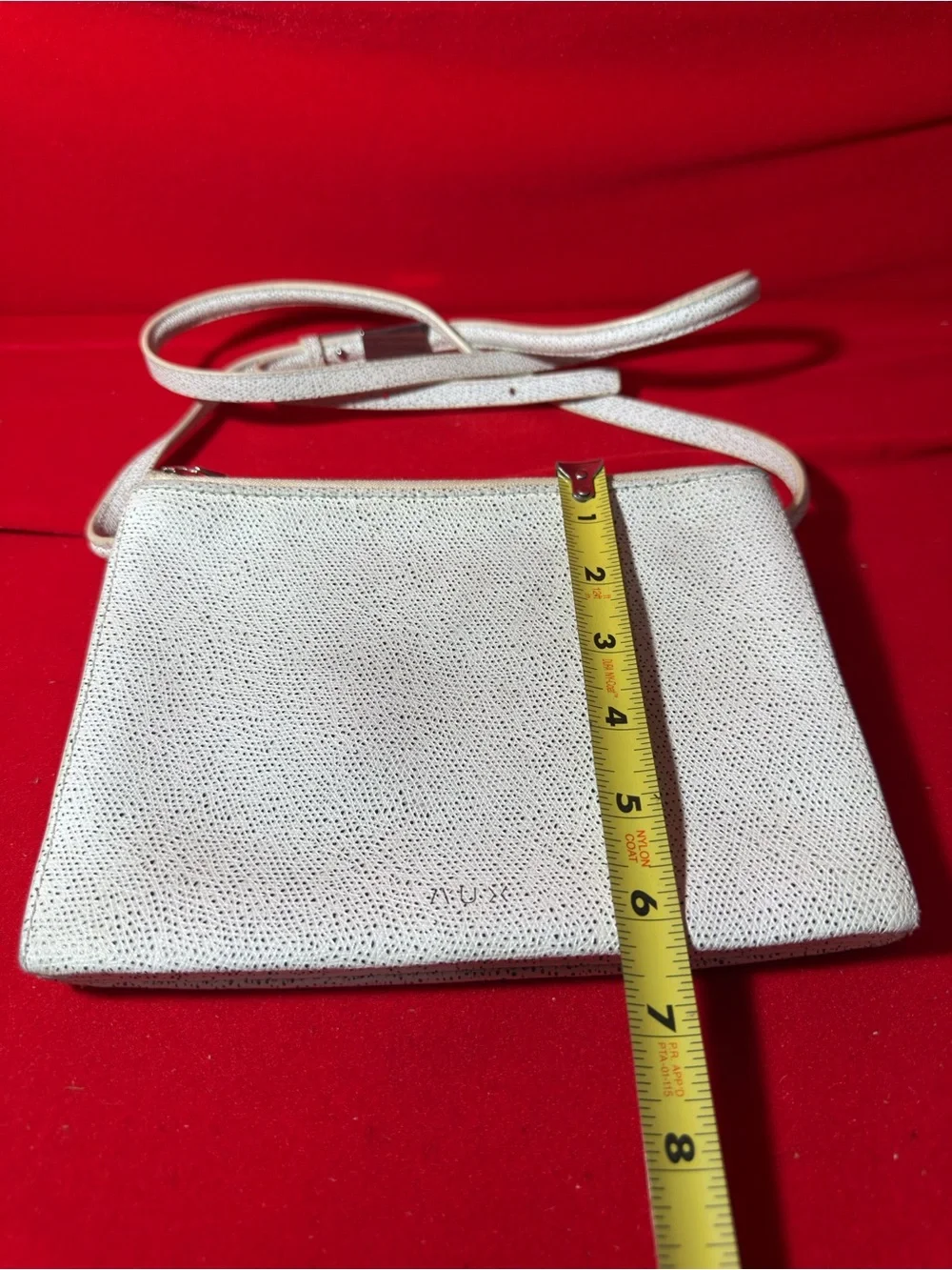White Pebbles Leather Bag Aritzia Auxiliary - Sleek Everyday Shoulder Purse